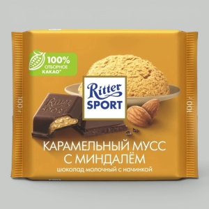 Шоколад молочный Ritter Sport Карамельный мусс 100гр