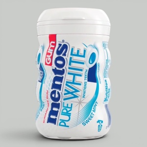 Жев.резинка Mentos Белая Мята 60гр 