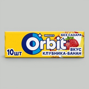 Жев.резинка Orbit Клубника-Банан 13,6гр