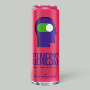 Энерг.напиток Genesis Вишня-черешня-гранат газ. 0,45л