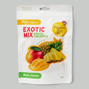 Сушенные фрукты Filipino Sun манго и ананас 100гр