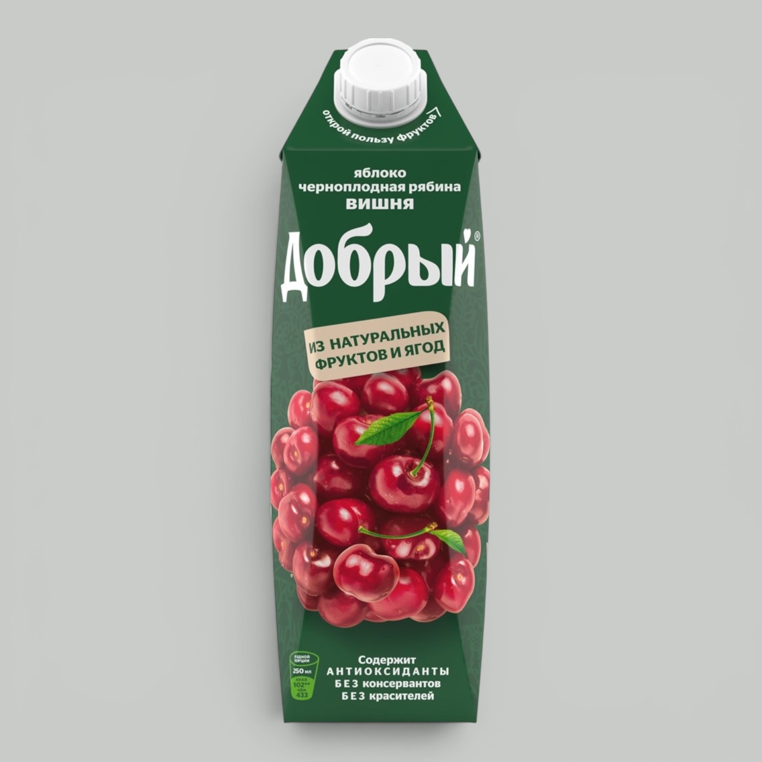 Сок Добрый Яблоко-Рябина-Вишня 1л