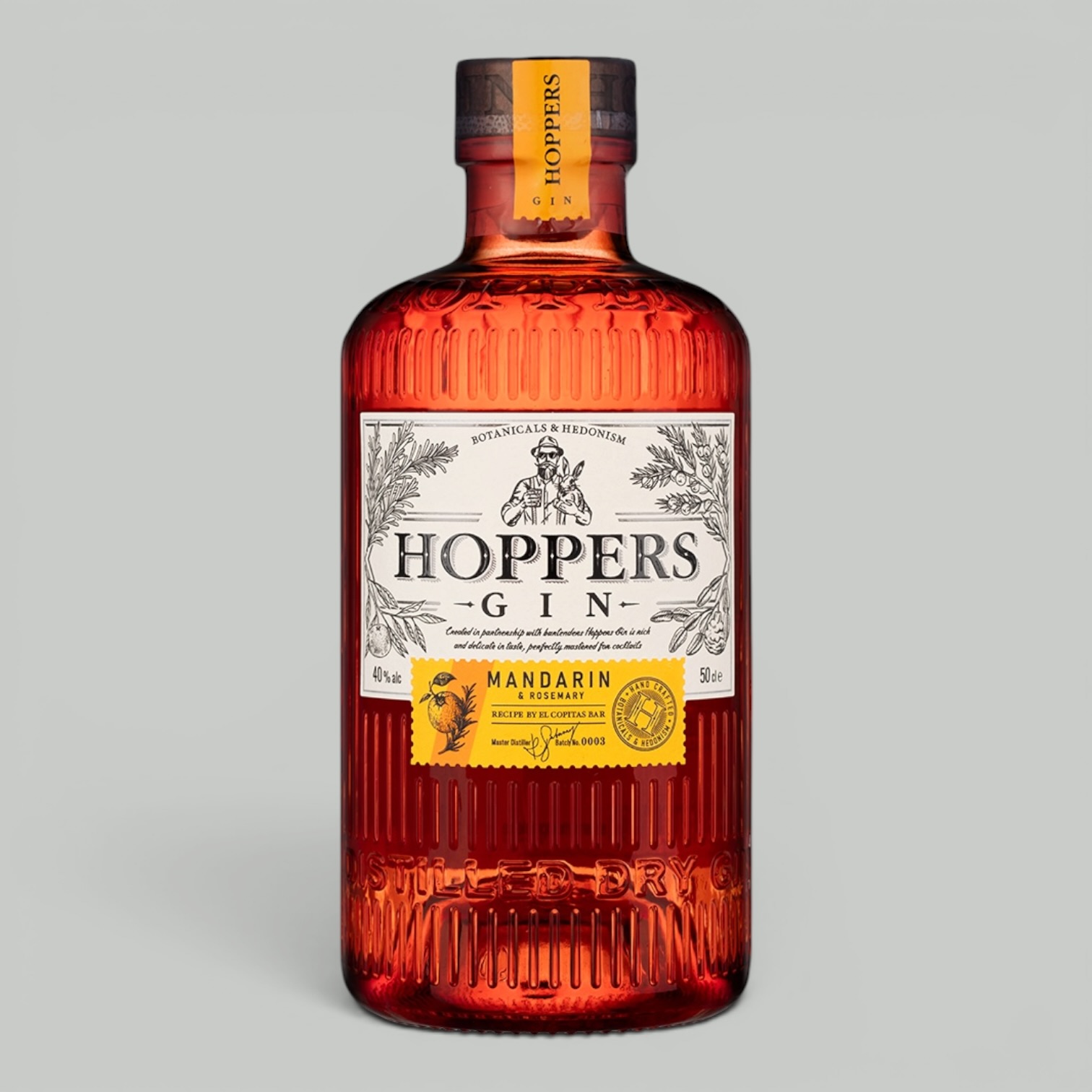 Джин Hoppers Mandarin&Rosemary 0,5л. 40%