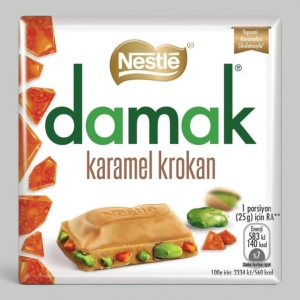 Шоколад белый Nestle Damak Karamel 60гр