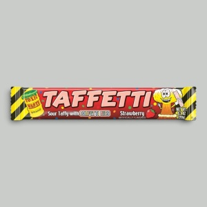 Жев.конфета Toxic Waste Taffetti Клубника 20гр