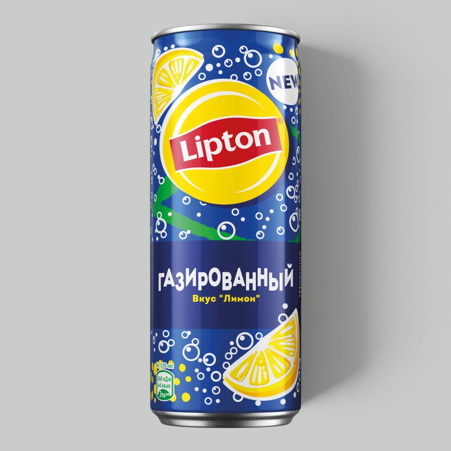 Чай Lipton Черный лимон газ. 0,33л