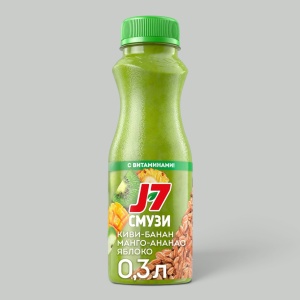 Нектар J7 Киви-банан-манго-яблоко 0,3л