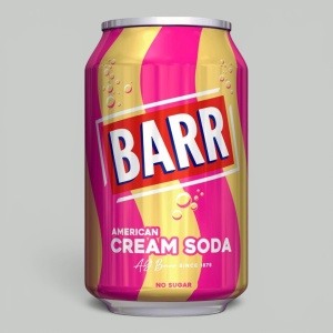 Напиток Barr Крем Сода Zero газ. 0,33л