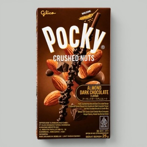 Палочки бисквитные Pocky Миндаль в темном шоколаде 25гр