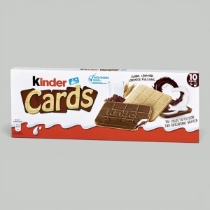 Печенье вафельное Kinder Cards 128гр