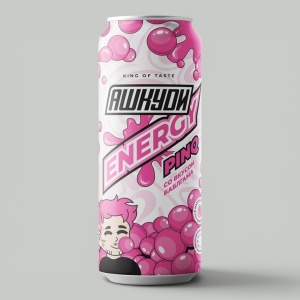 Энерг.напиток АШКУDИ Energy Bubble Gum 0,45л