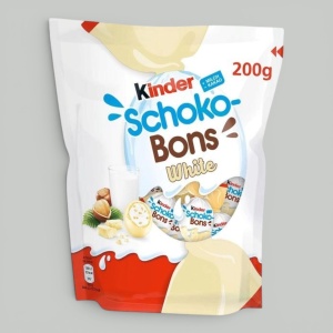 Конфеты Kinder Schoko Bons White 200гр 