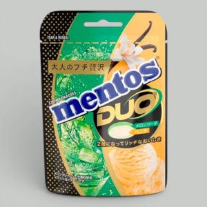 Жев.конфеты Mentos DUO Дыня и Ваниль 45гр