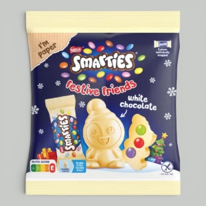 Шоколад белый Smarties Festive Friends 65гр