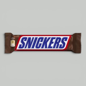 Батончик шоколадный Snickers 50,5гр
