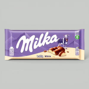Шоколад молочный Milka Bubbly White 95гр
