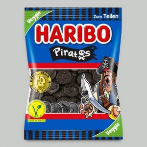 Мармелад жевательный Haribo Piratos лакрица 175гр
