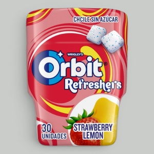 Жев.резинка Orbit Refreshers Клубника-лимон 67гр
