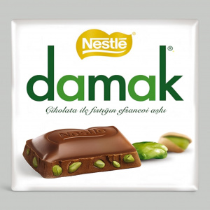 Шоколад молочный Nestle Damak фисташки 60гр