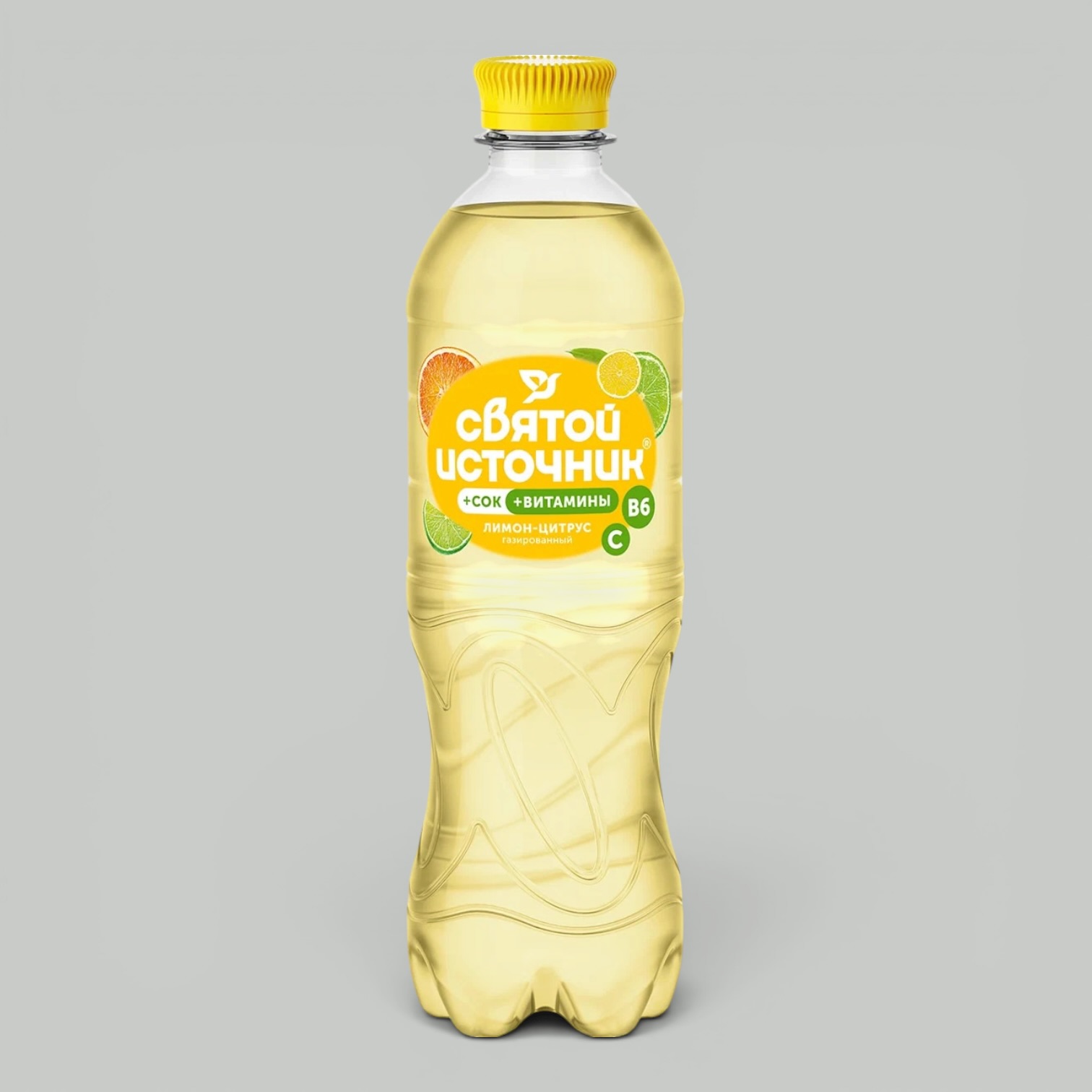 Вода Святой источник Лимон-Цитрус газ. 0,5л