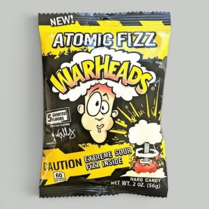 Конфеты Warheads Atomic Fizz Hard Candy 56гр