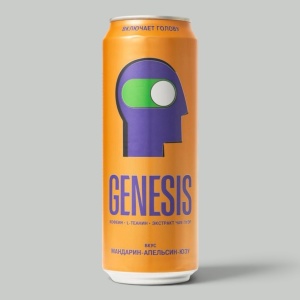 Энерг.напиток Genesis Мандарин-Апельсин Юзу газ. 0,45л