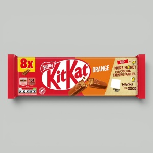 Батончик шоколадный KitKat 2F Апельсин 165,6гр