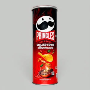 Чипсы картофельные Pringles Острый жаренный кальмар 102гр