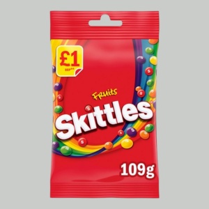 Жев.конфеты Skittles Vegan Chewy Sweets Fruit 109гр