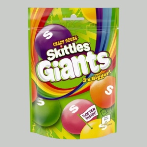 Жев.конфеты Skittles Crazy Sour Giants 132гр
