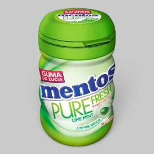 Жев.резинка Mentos Pure Лайм 60гр 
