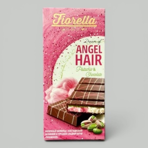 Шоколад молочный Angel Hair Фисташки и пишмание 150гр