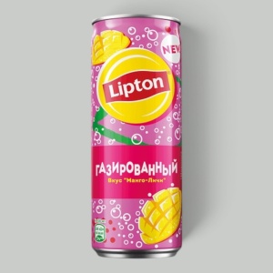 Чай Lipton Черный манго-личи газ. 0,33л