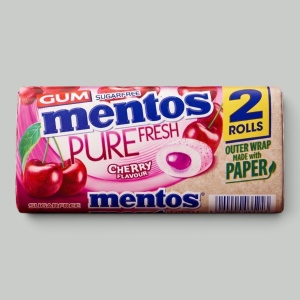 Жев.резинка Mentos Pure Fresh Duo Вишня 30гр