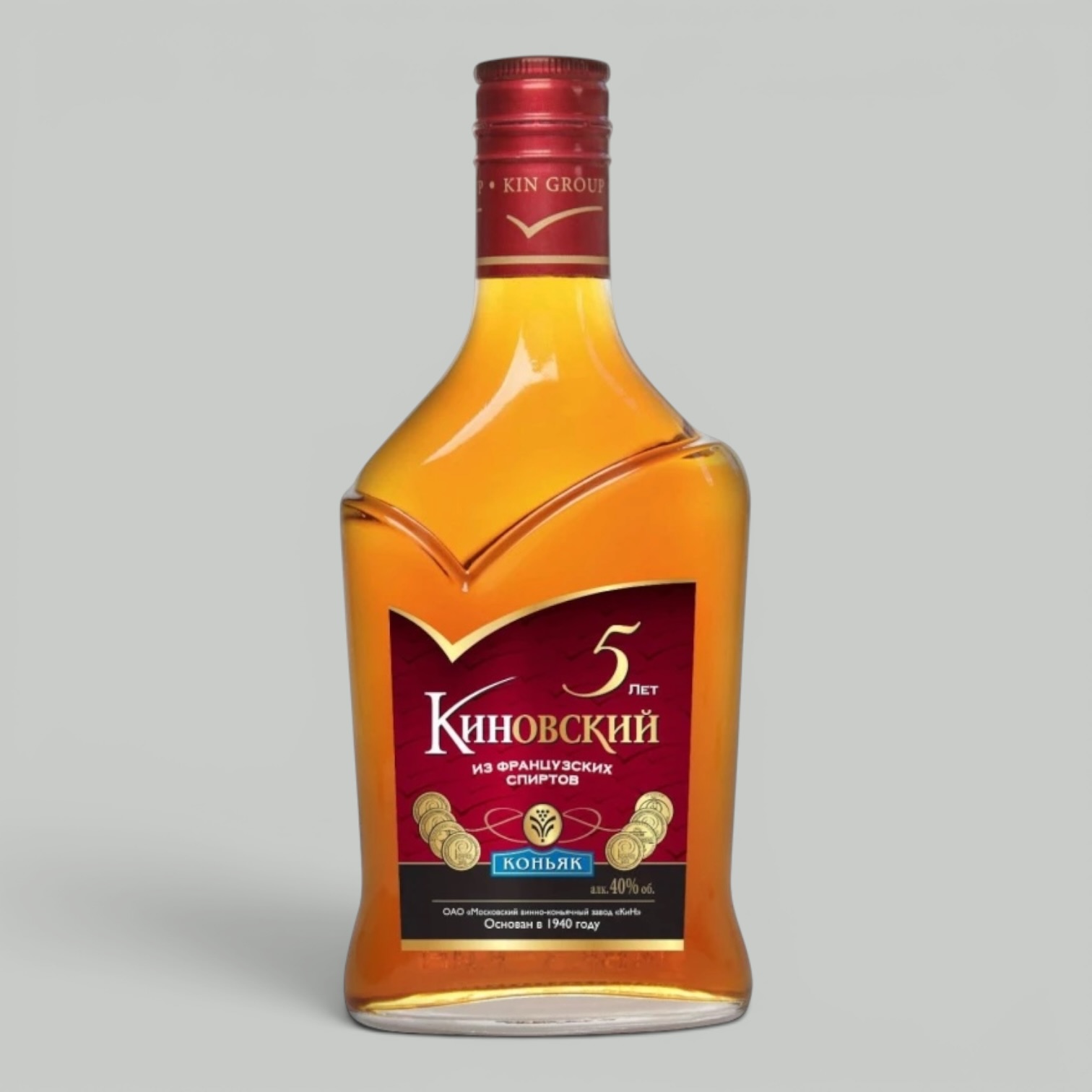 Коньяк Киновский пятилетний 0,1 л. 40%