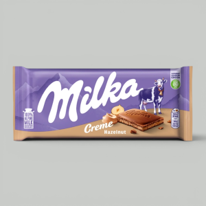 Шоколад молочный Milka Ореховый крем 85гр