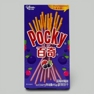 Палочки бисквитные Pocky Малина-Черника 55гр