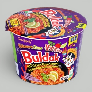 Лапша Samyang Buldak Лайм и перец Хабанеро 110гр