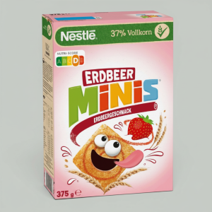 Готовый завтрак Nestle Cini Minis Клубника 375гр