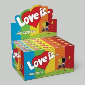 Жев.резинка Love Is Микс 4,2гр