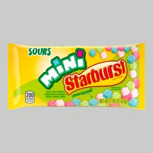 Жев.конфеты Starburst Sours fruit chews mini 52гр