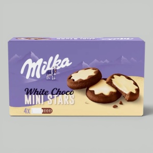 Печенье Milka Chocominis White 150гр 