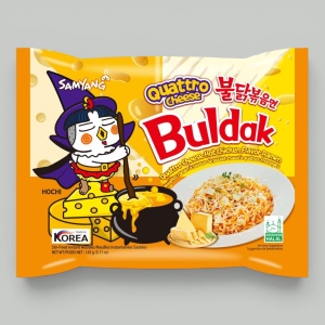 Лапша Samyang Buldak 4 сыра 145гр