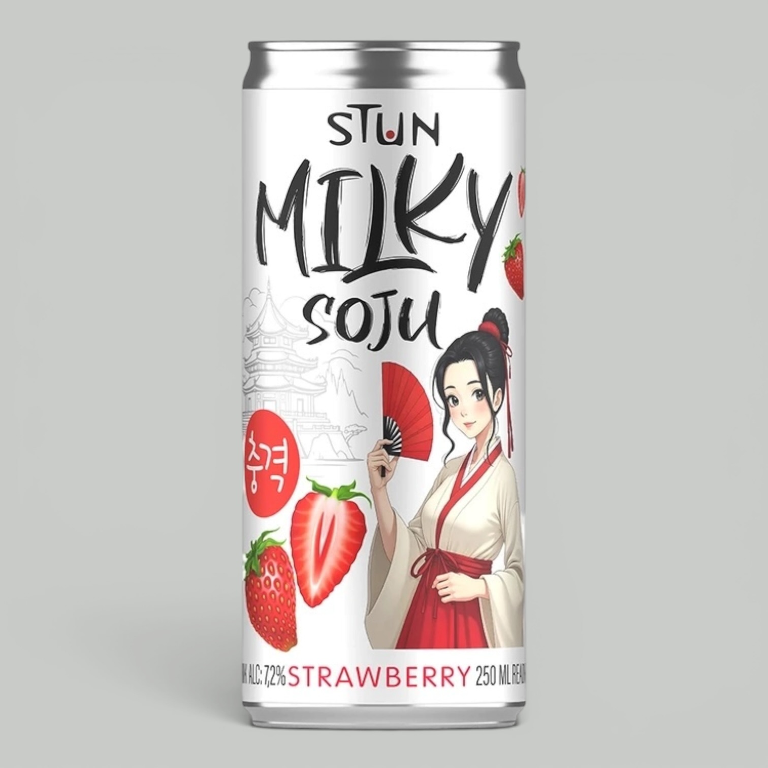 Аперитив Milky Soju Клубника 0,25 л. 7,2%