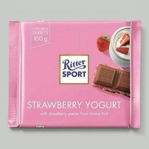 Шоколад молочный Ritter Sport Клубничный йогурт 100гр