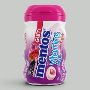 Жев.резинка Mentos Vitamin Ягоды 50гр