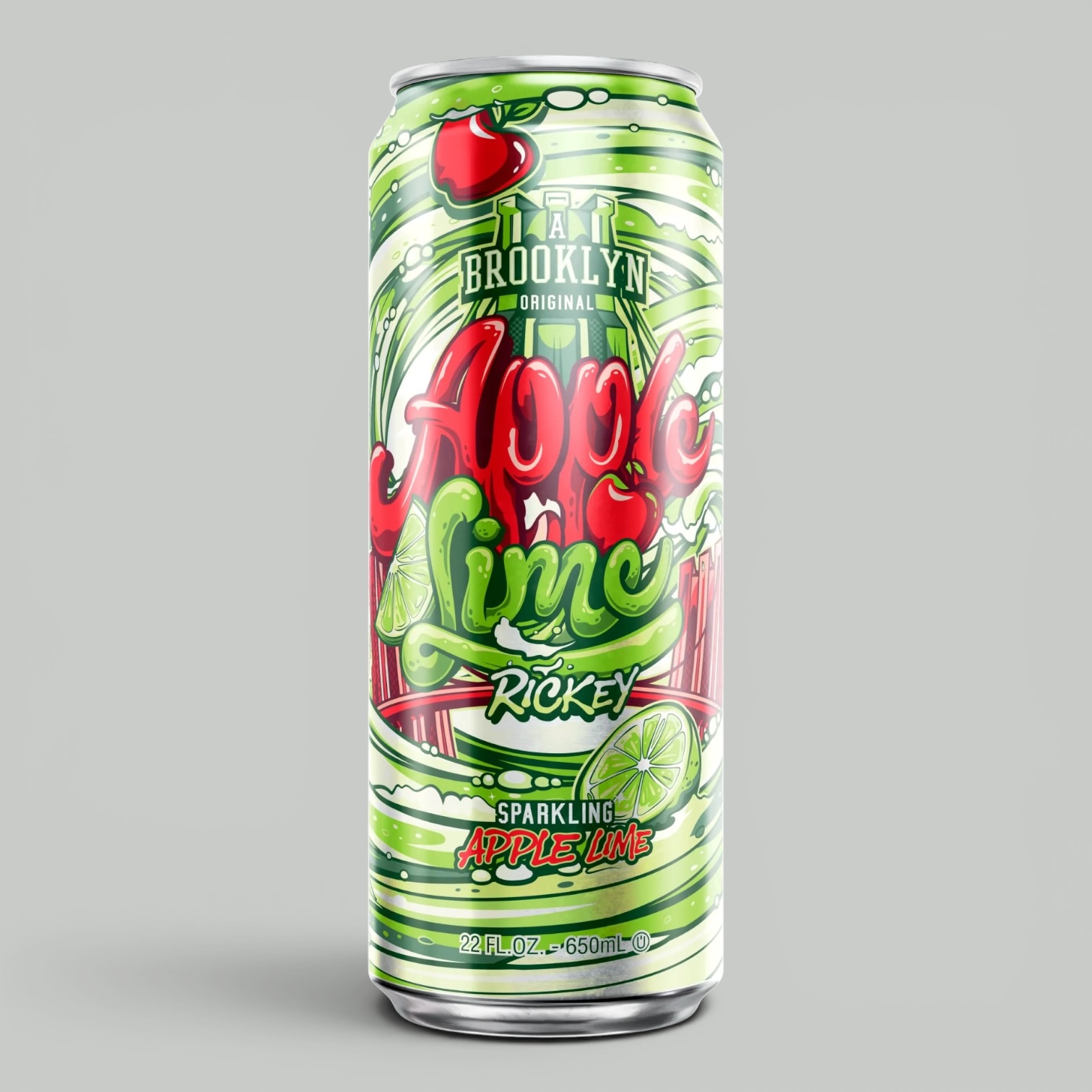 Чай Arizona Rickey Яблоко-Лайм 0,65л