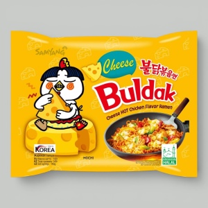 Лапша Samyang Buldak Острая курица и сыр 140гр