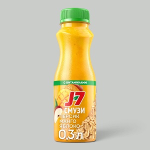Нектар J7 Персик-манго-яблоко 0,3л