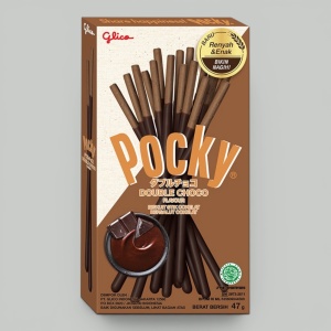 Палочки бисквитные Pocky Двойной шоколад 47гр 